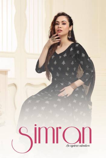 Simran By Sagar Impex Fancy Rayon Flaired Kurti Collection